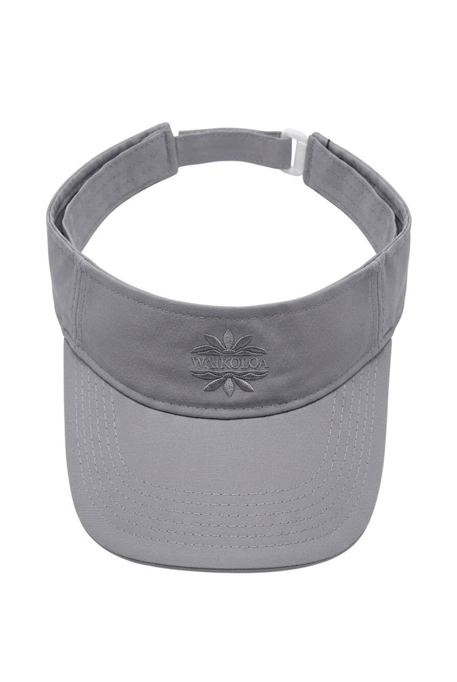 Waikoloa Golf Sun Visor by Imperial Sports Gray Performance Polyester Adjustable